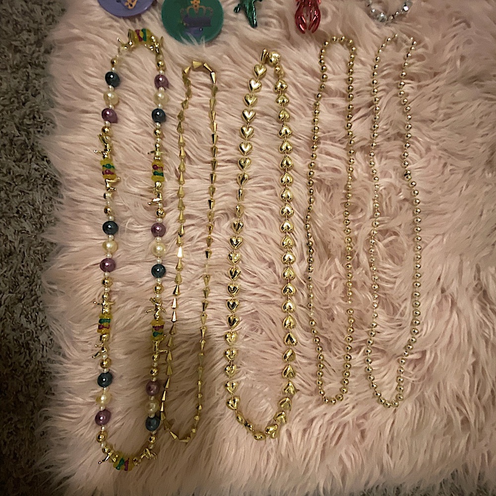 Mardi gras necklaces